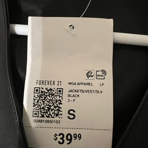 Rhinestone fringe vest Black Forever 21 Small - Picture 10 of 10